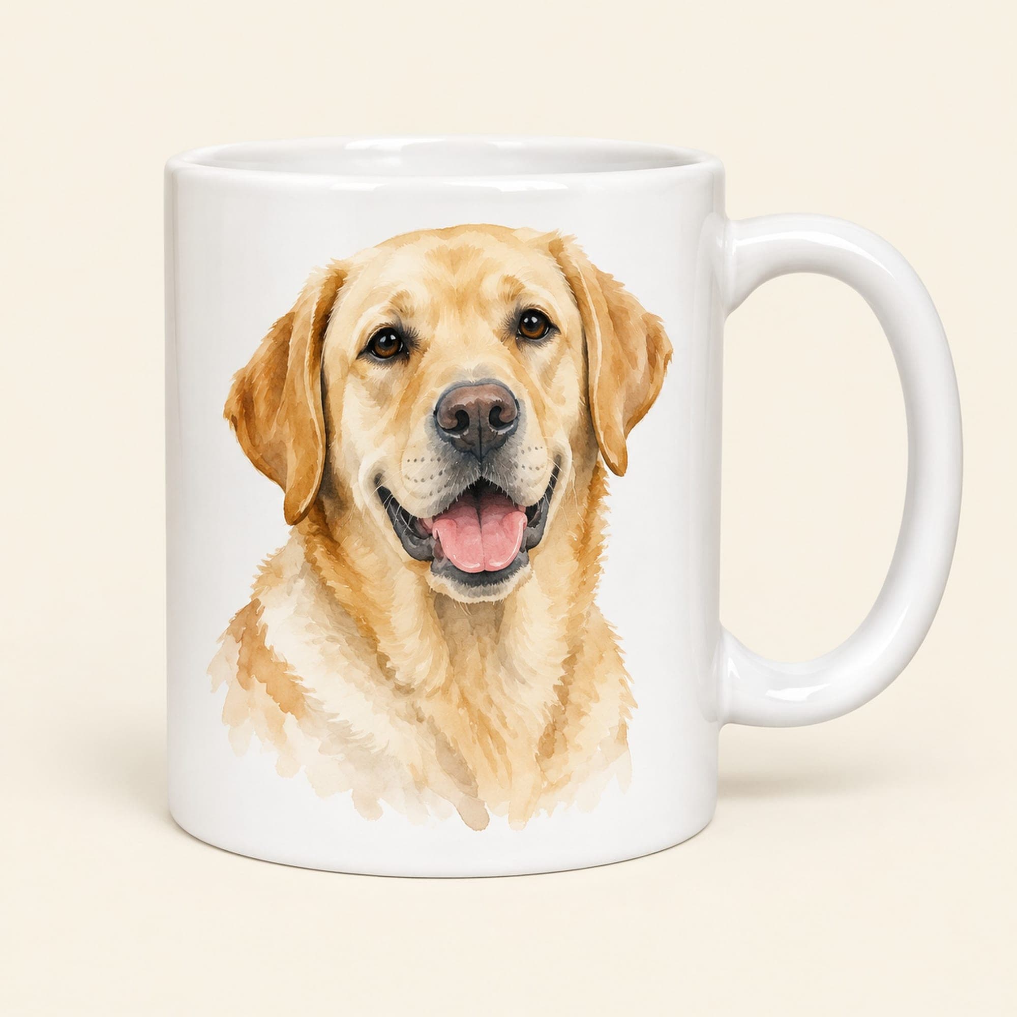 Labrador Retriever Watercolor Mug – Dog Lover Coffee Cup, 11 oz or 15 oz Ceramic